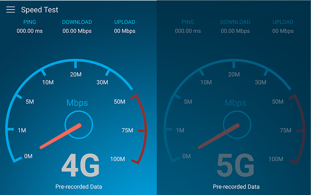 Early design iteration of speed test