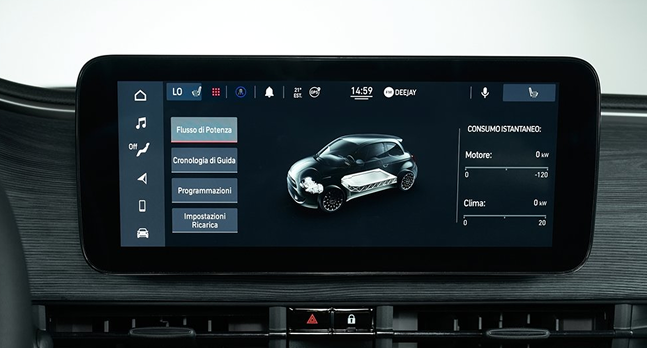 Red theme HVAC controls
