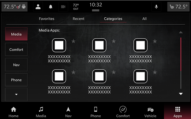 Red theme apps